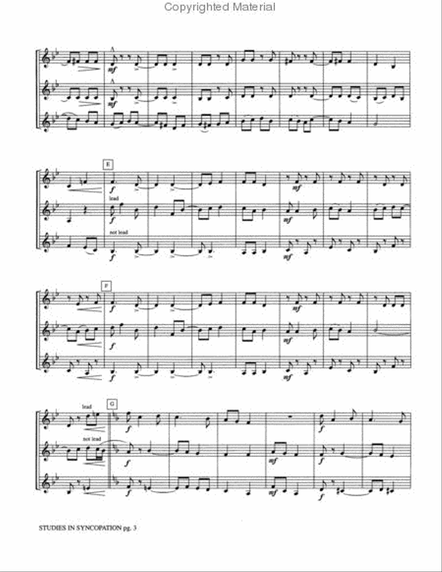 Studies in Syncopation Small Ensemble scores gallery preview page 3
