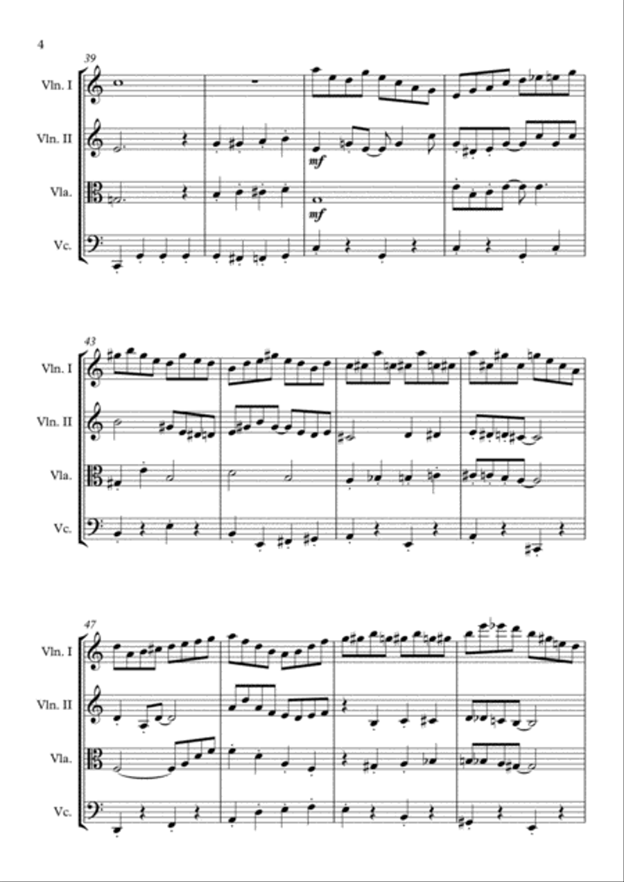 All Of Me All Of Me String Quartet scores gallery preview page 4