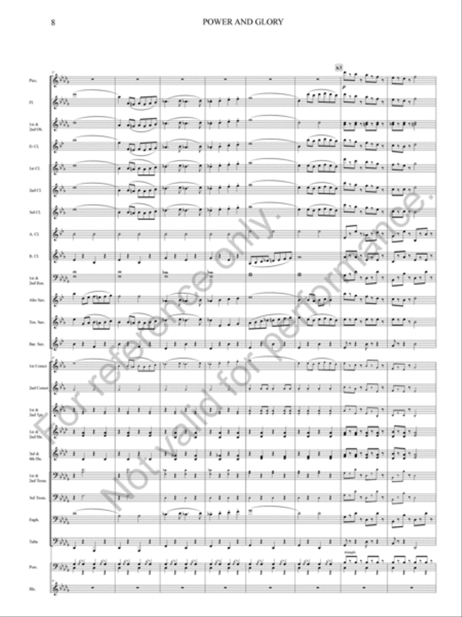 Power And Glory Power And Glory Concert Band scores gallery preview page 18