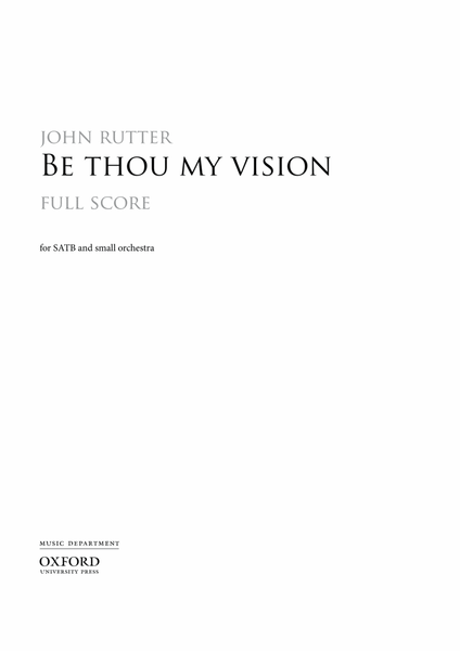 Be thou my vision