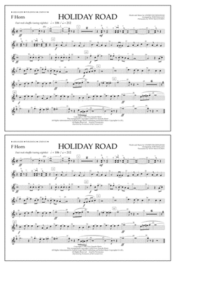 Holiday Road (from National Lampoon's Vacation) (arr. Tom Wallace) - F Horn