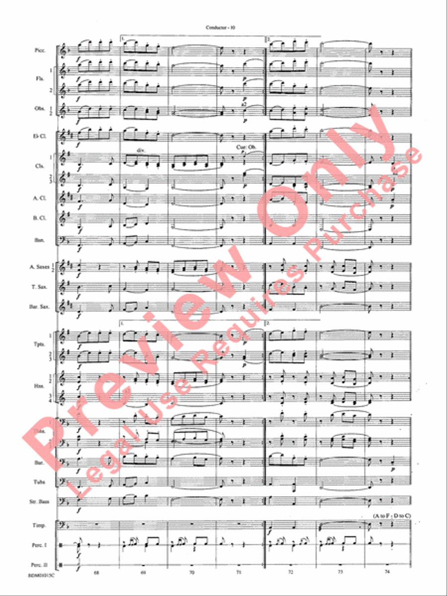 Brighton Beach Brighton Beach Concert Band scores gallery preview page 12