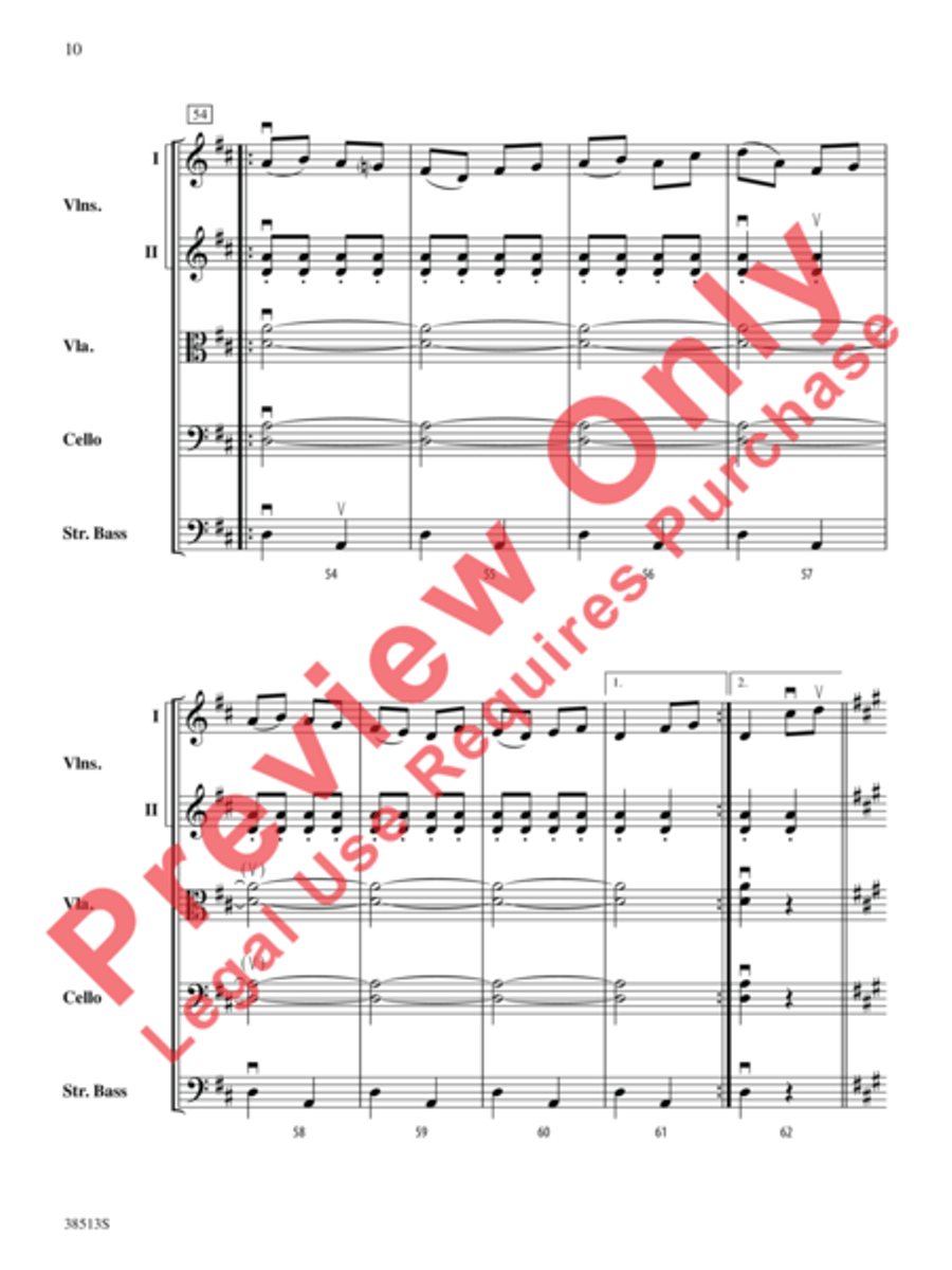 American Fiddle Triptych String Orchestra scores gallery preview page 11