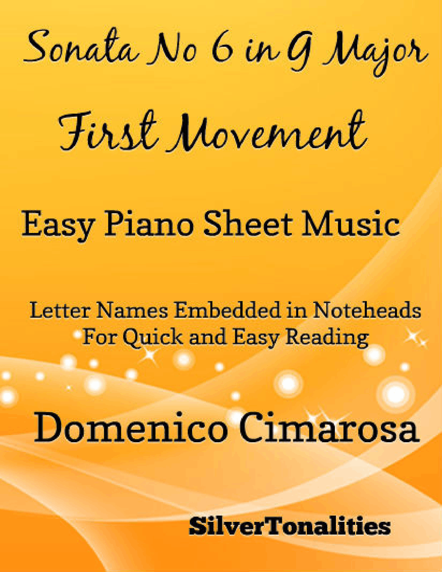 Sonata Number 6 in G Major 1st Mvt Easy Piano Easy Piano scores gallery preview page 1