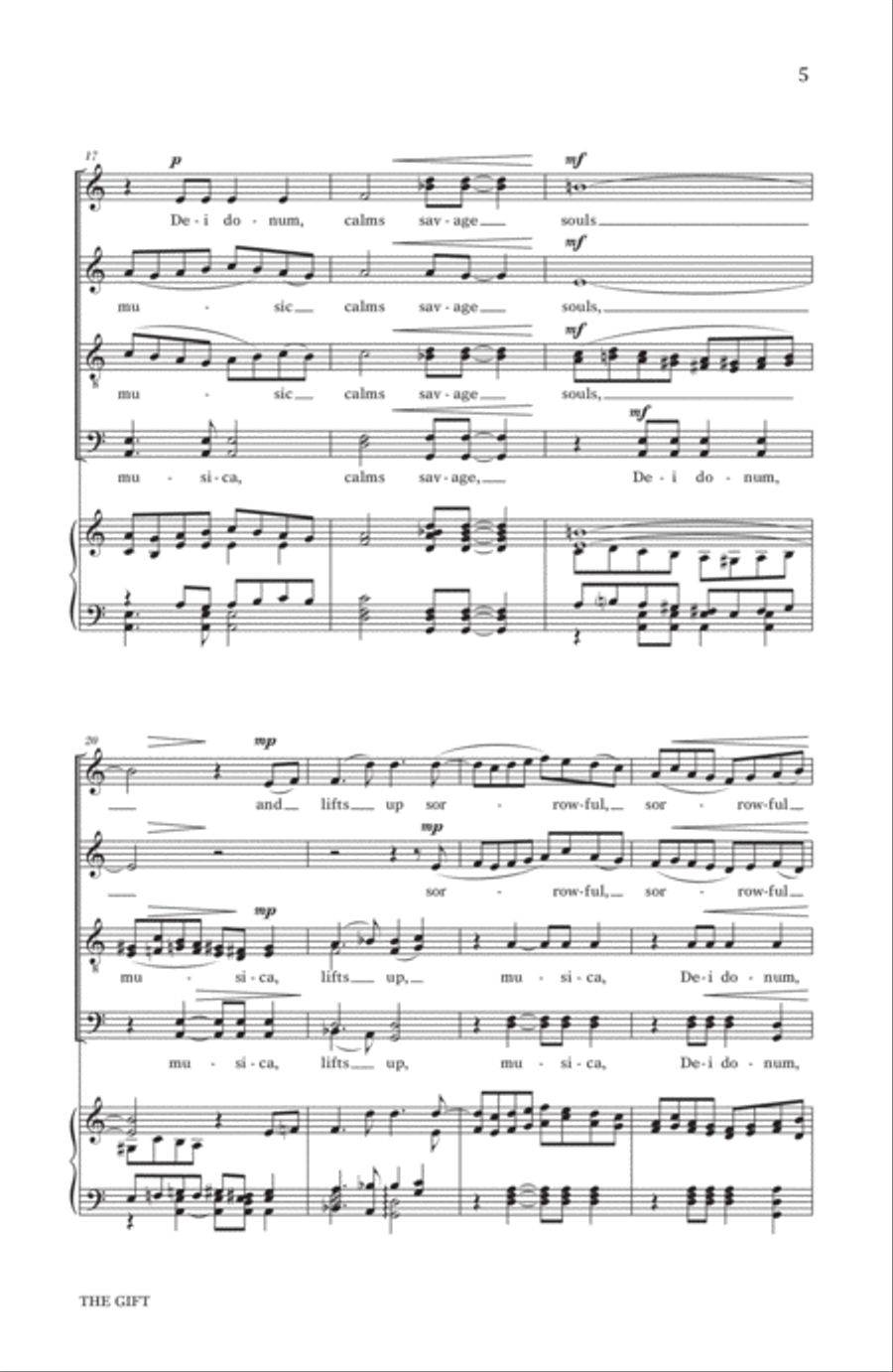 The Gift The Gift 4-Part scores gallery preview page 3