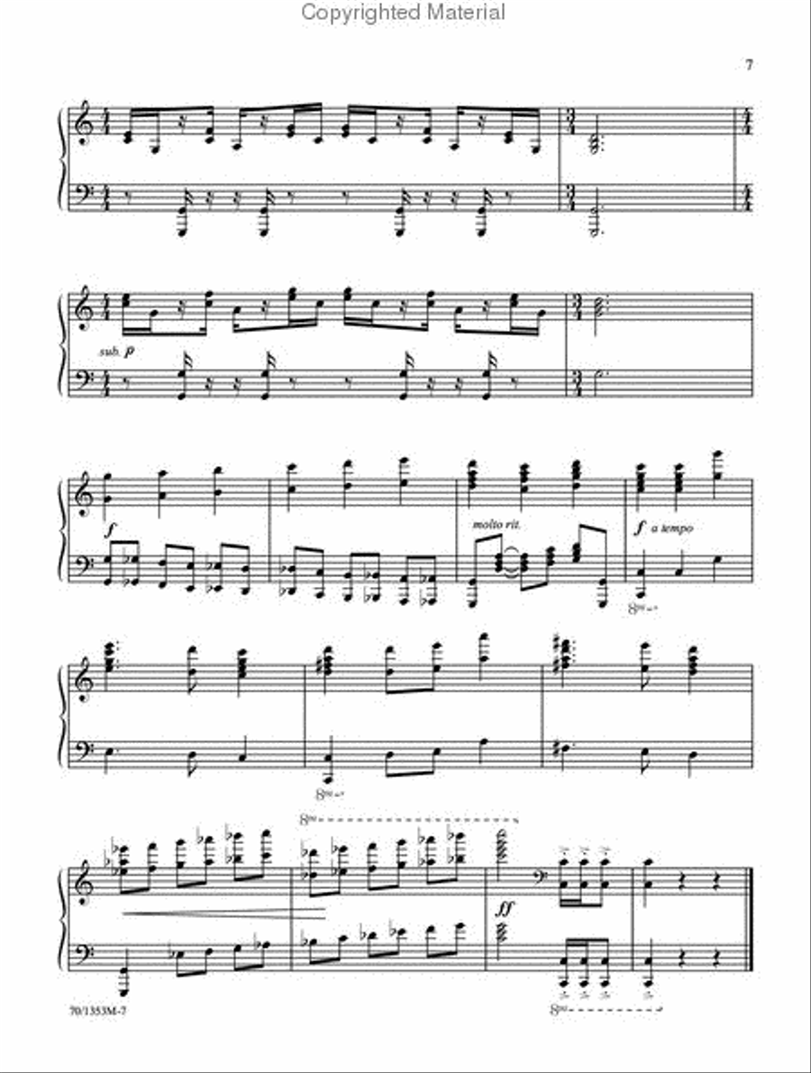 Praise to the Lord, the Almighty Piano Solo scores gallery preview page 7