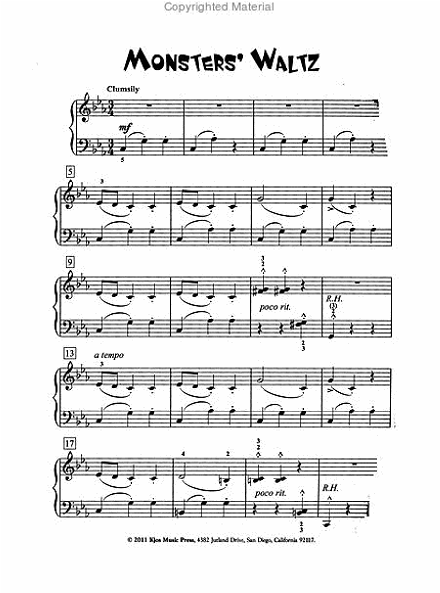 Monster Jam Easy Piano scores gallery preview page 2