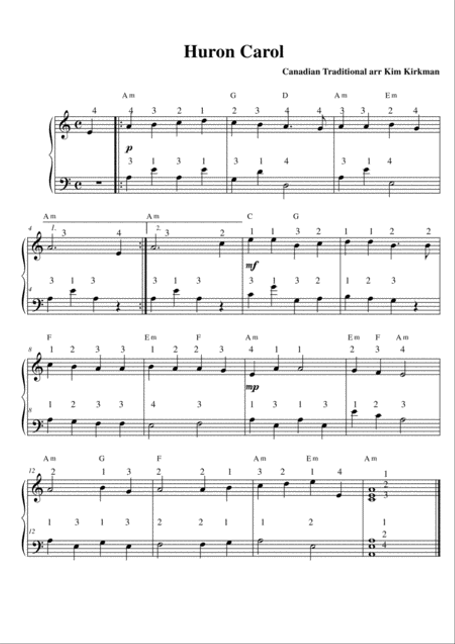 Eight Beginner Harp Christmas Pieces Harp scores gallery preview page 3