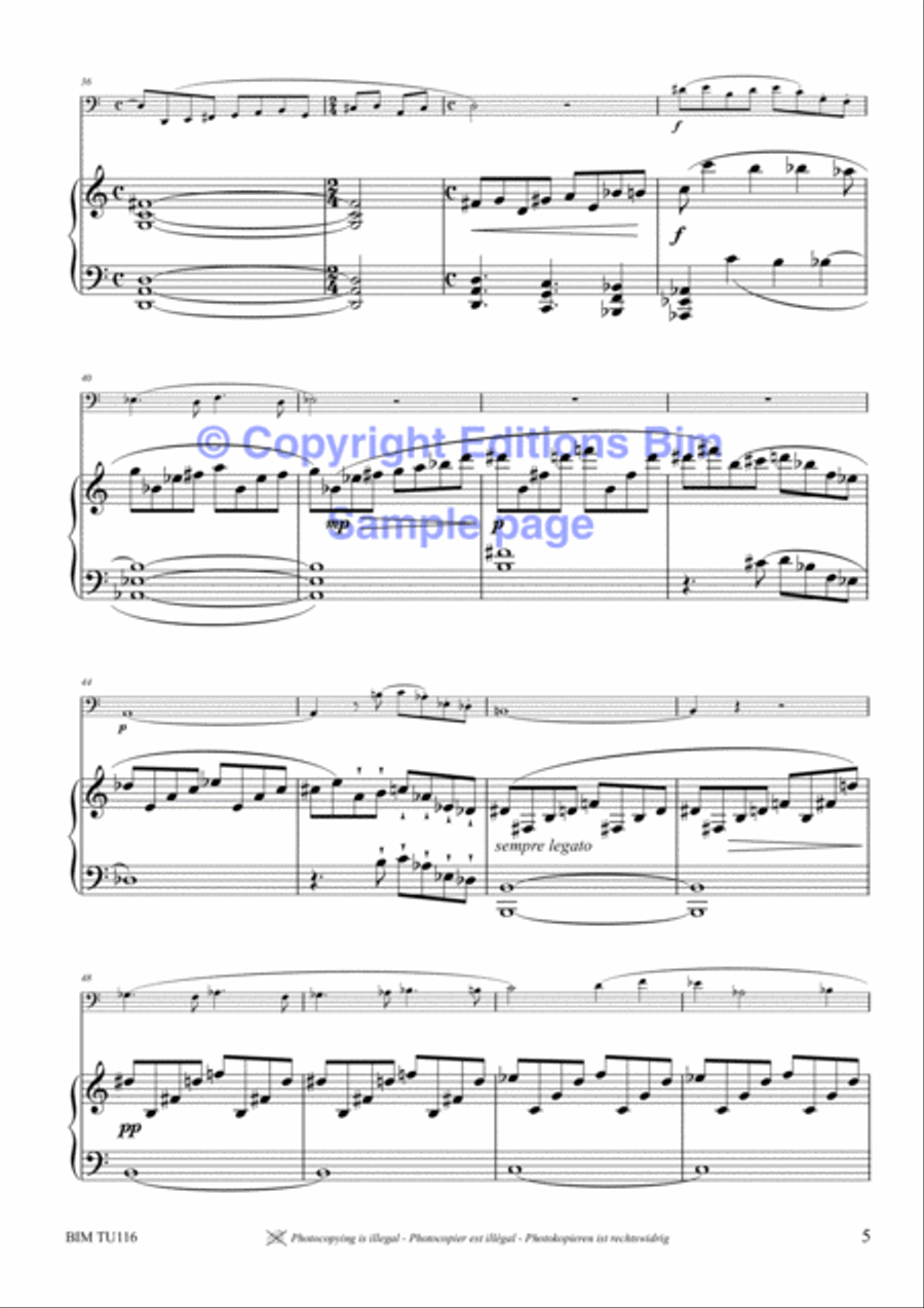 Allegro Sonata Tuba scores gallery preview page 4