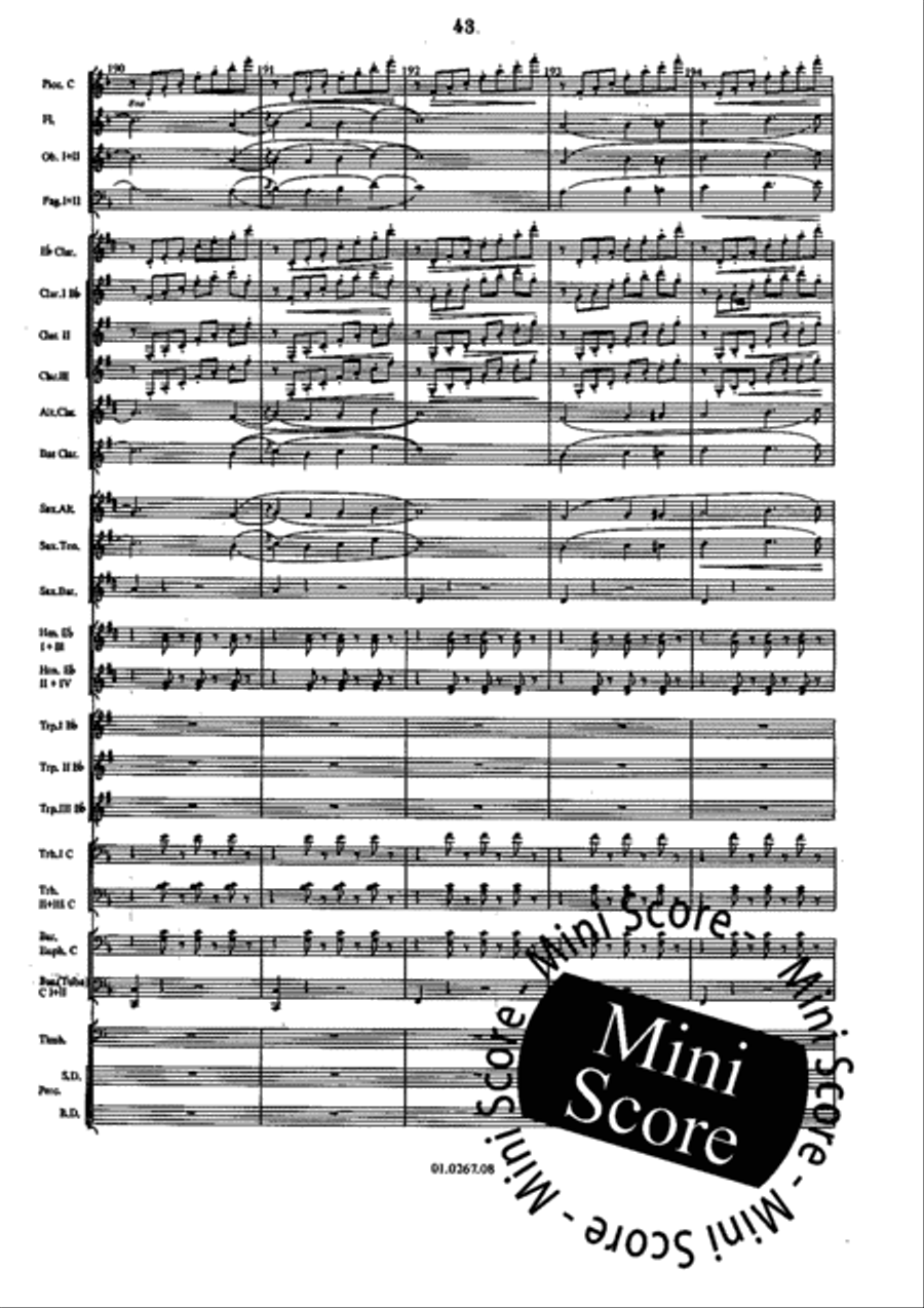 Vespri Siciliani Concert Band scores gallery preview page 47