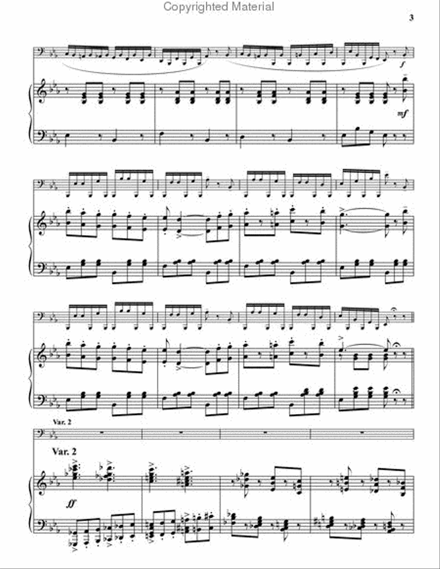 Carnival of Venice Bass Trombone scores gallery preview page 3
