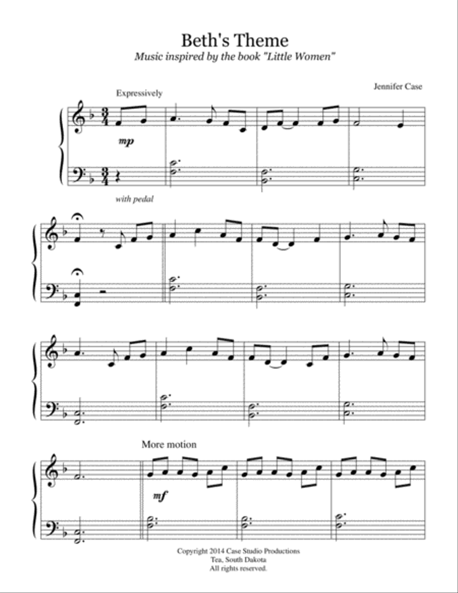Beth's Theme - Music inspired by the book 