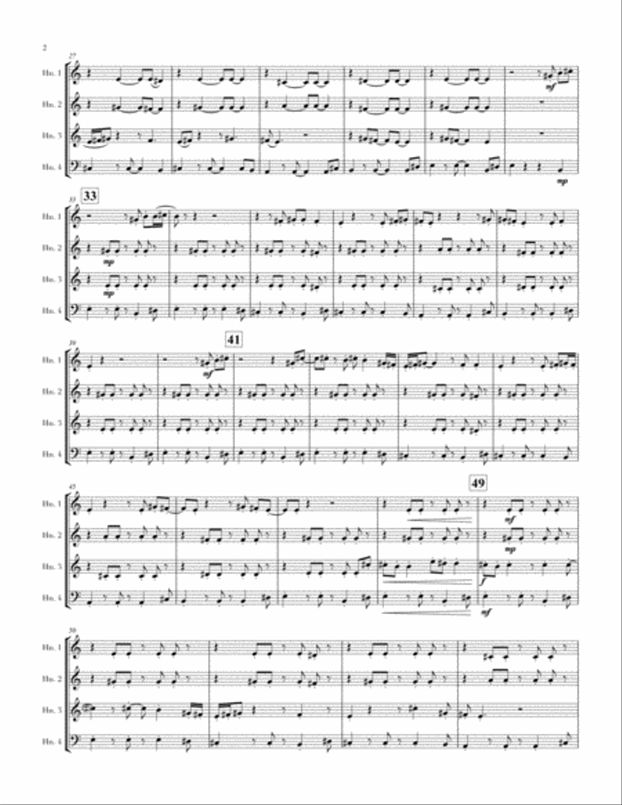 Stand By Me Stand By Me Brass Quartet scores gallery preview page 2