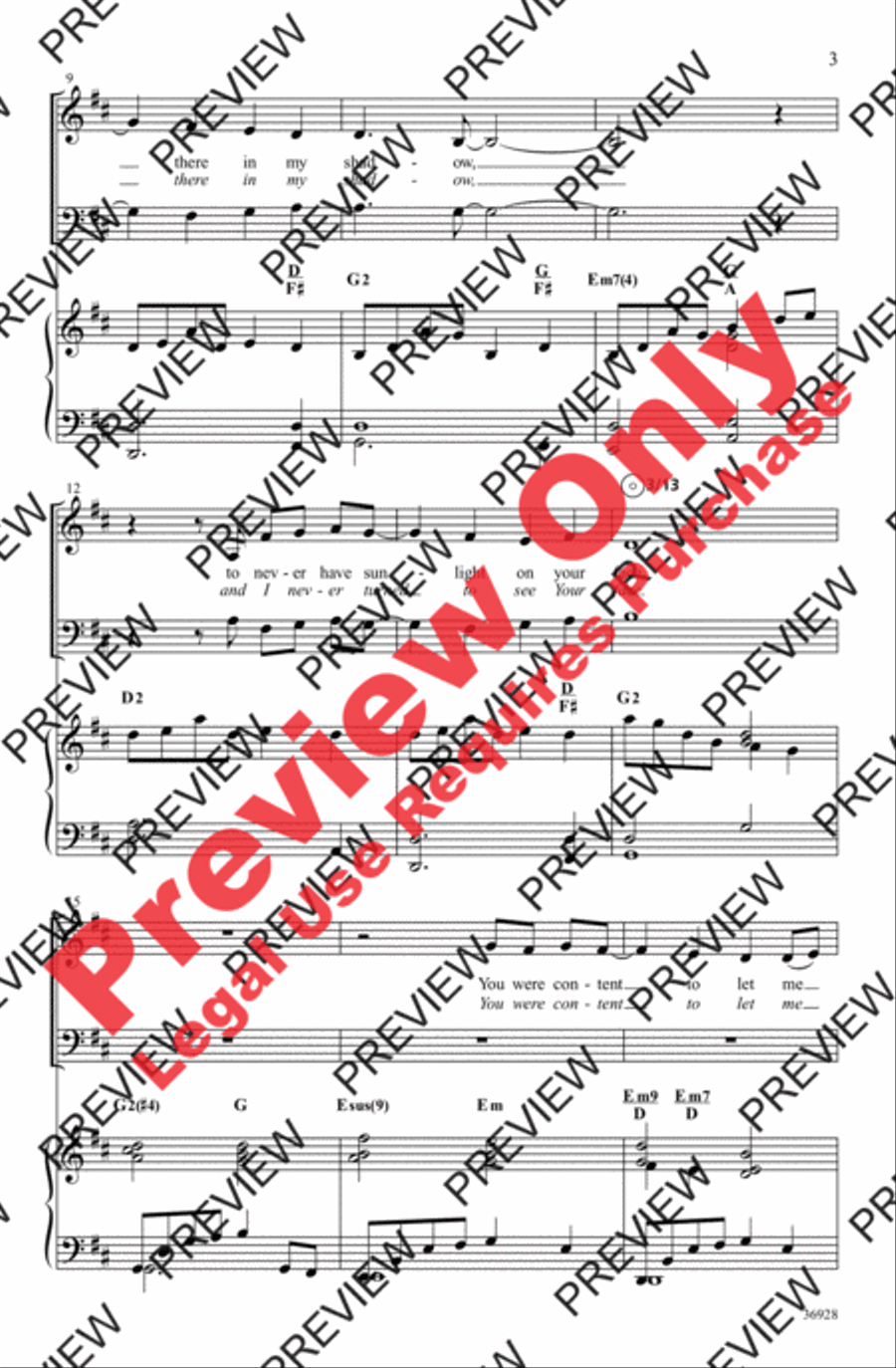 The Wind Beneath My Wings 3-Part scores gallery preview page 3
