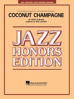 Book cover for Coconut Champagne - Jazz Ensemble
