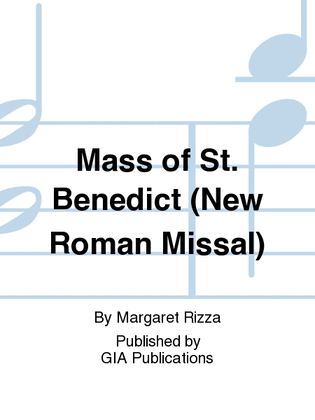 Book cover for Mass of St. Benedict (New Roman Missal)