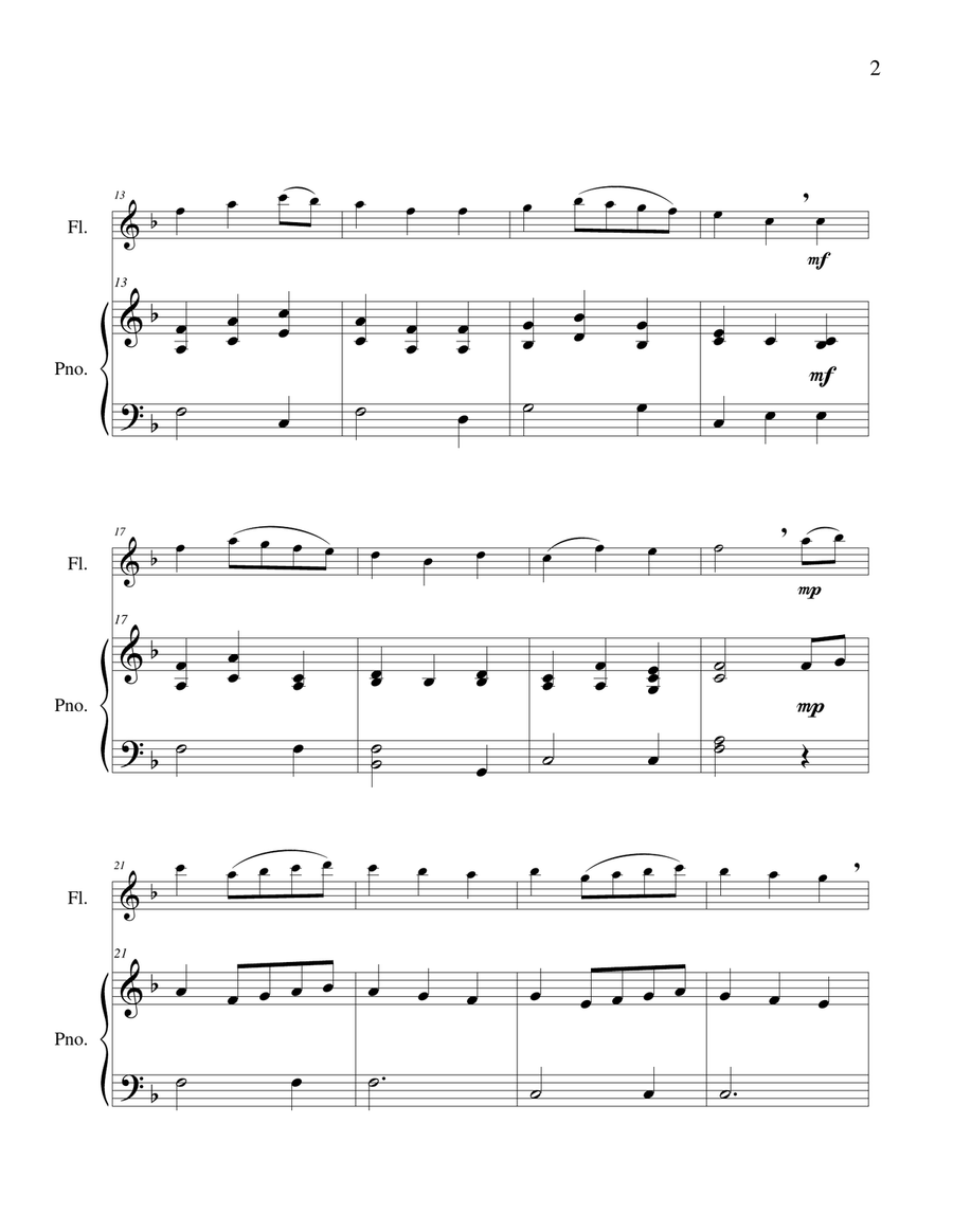 The Ash Grove - Flute Solo Chamber Music scores gallery preview page 4