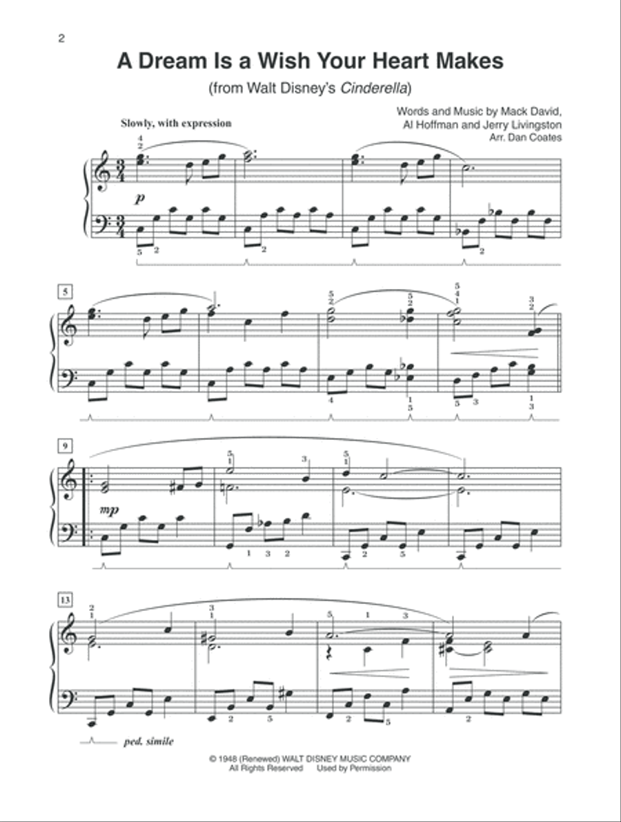 Dan Coates Popular Piano Library -- Favorite Movie Solos Piano Solo scores gallery preview page 4