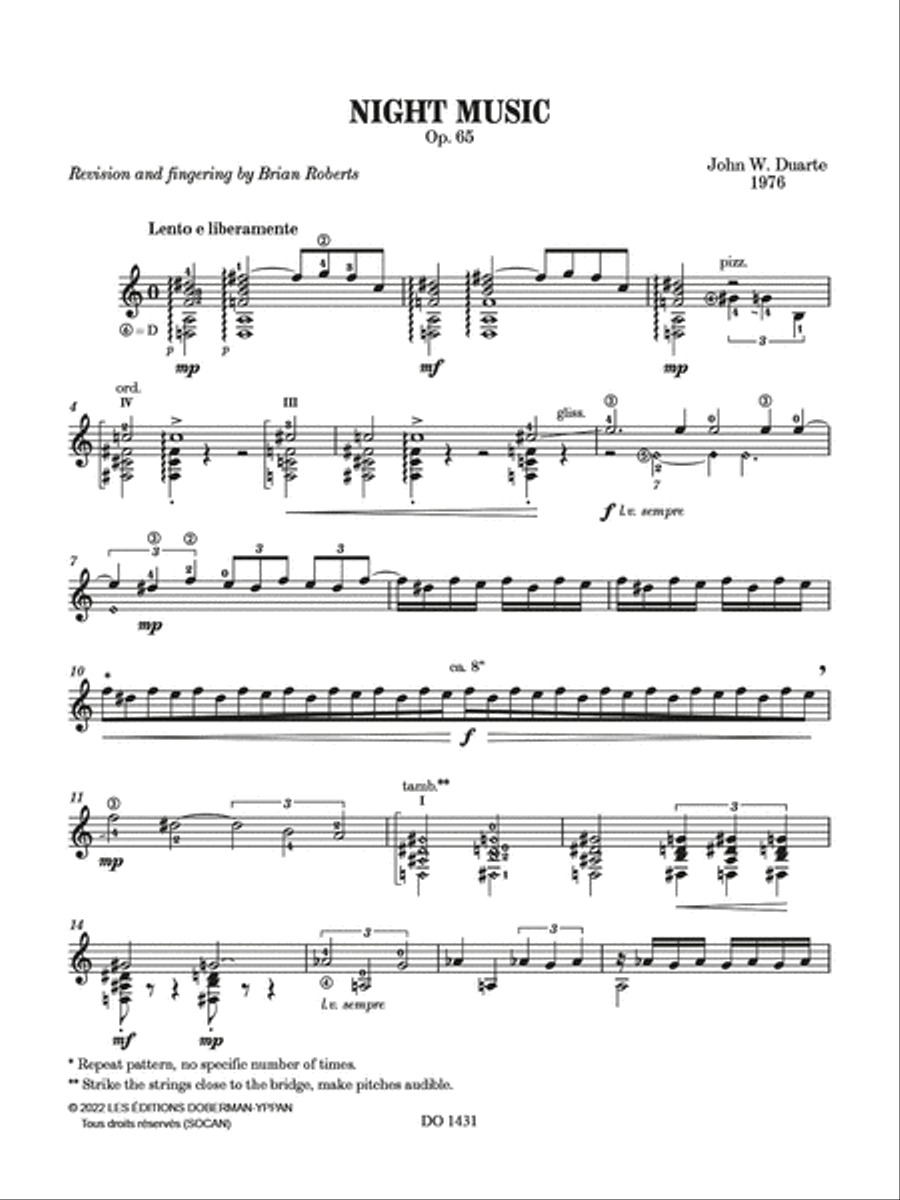 Night Music, Op. 65 Night Music, Op. 65 Classical Guitar scores gallery preview page 2