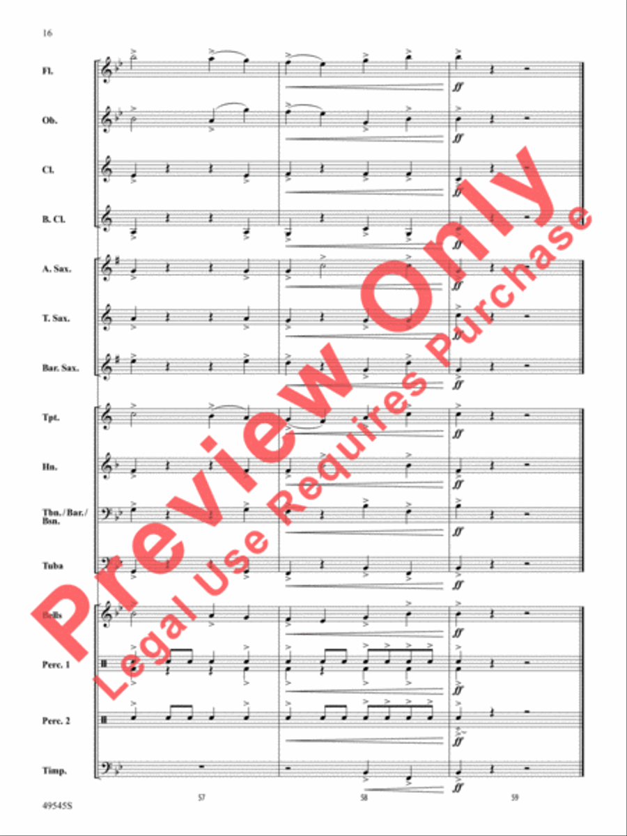Range Rover Concert Band scores gallery preview page 17