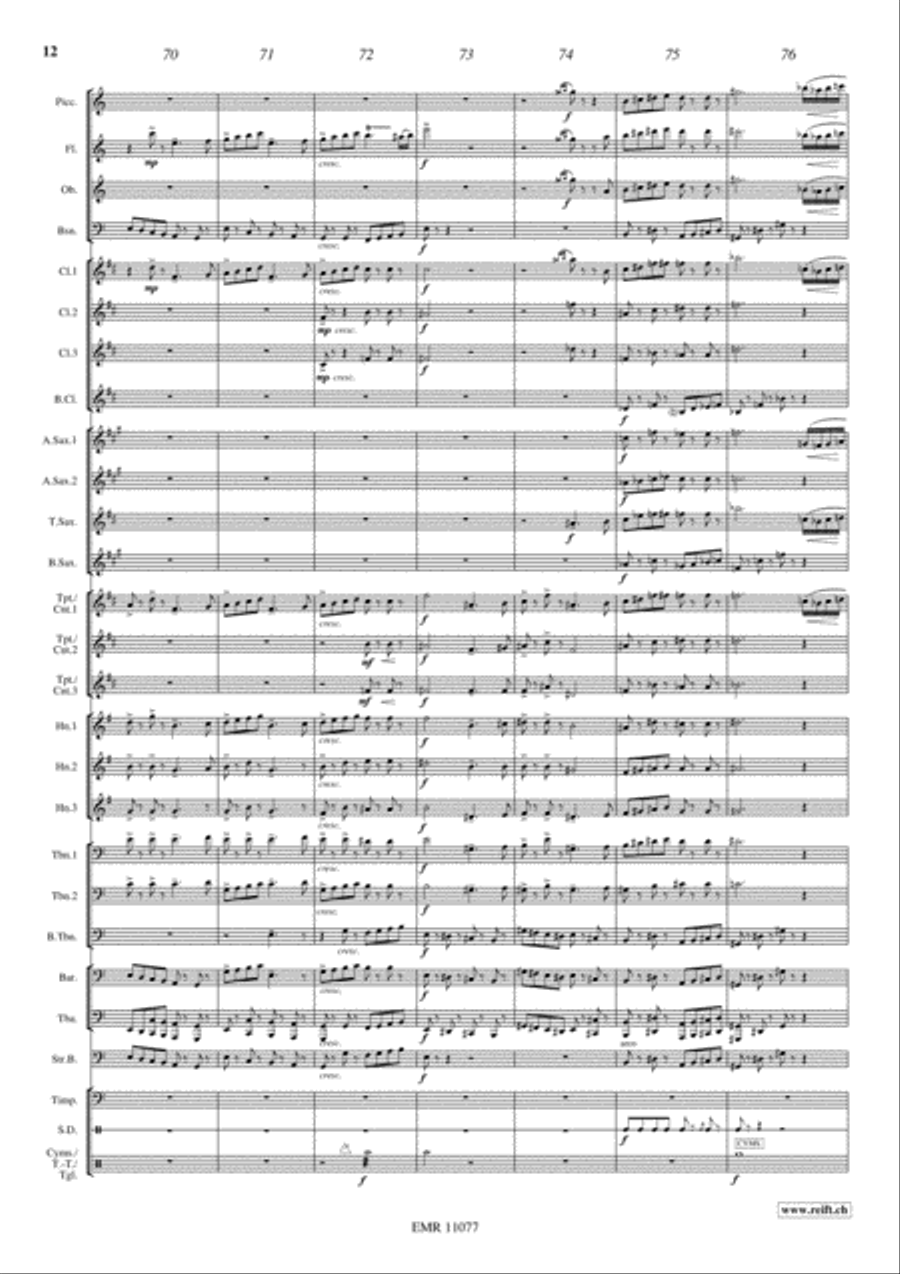 Epic March Concert Band scores gallery preview page 13