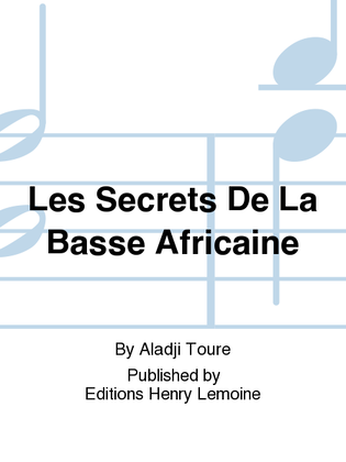 Book cover for Les Secrets De La Basse Africaine