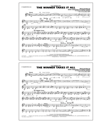 Book cover for The Winner Takes It All (from "Mamma Mia!") - Eb Baritone Sax