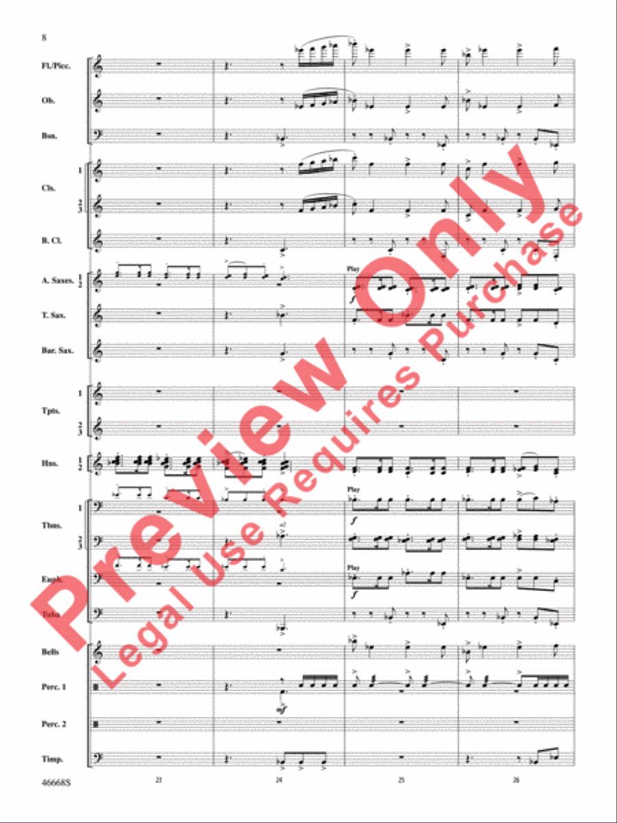 Skydance Concert Band scores gallery preview page 9