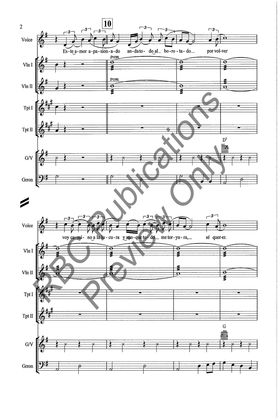 Volver, Volver Voice scores gallery preview page 4