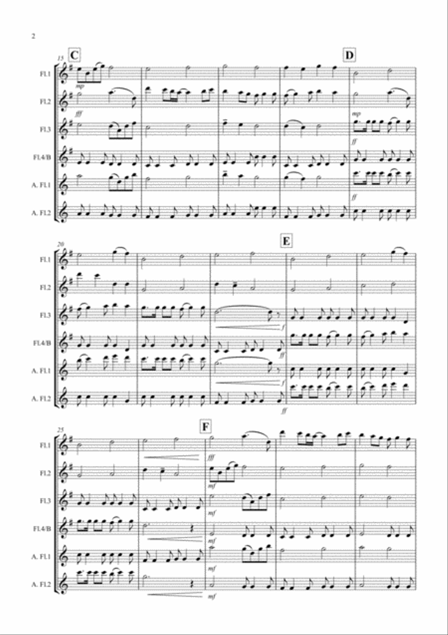 My Heart Will Go On (Love Theme from Titanic) Flute Solo scores gallery preview page 2