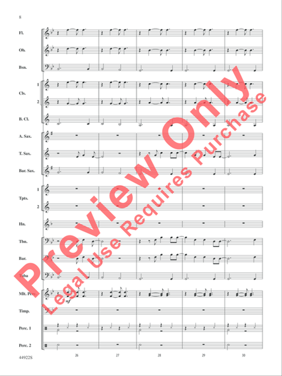 Bright Concert Band scores gallery preview page 8