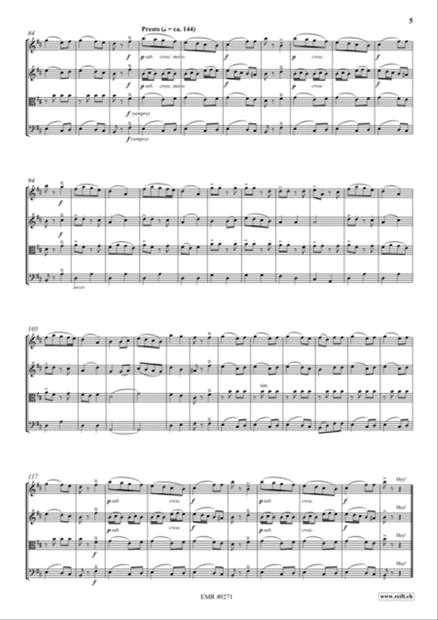 Quartet Album Quartet Album String Quartet scores gallery preview page 4