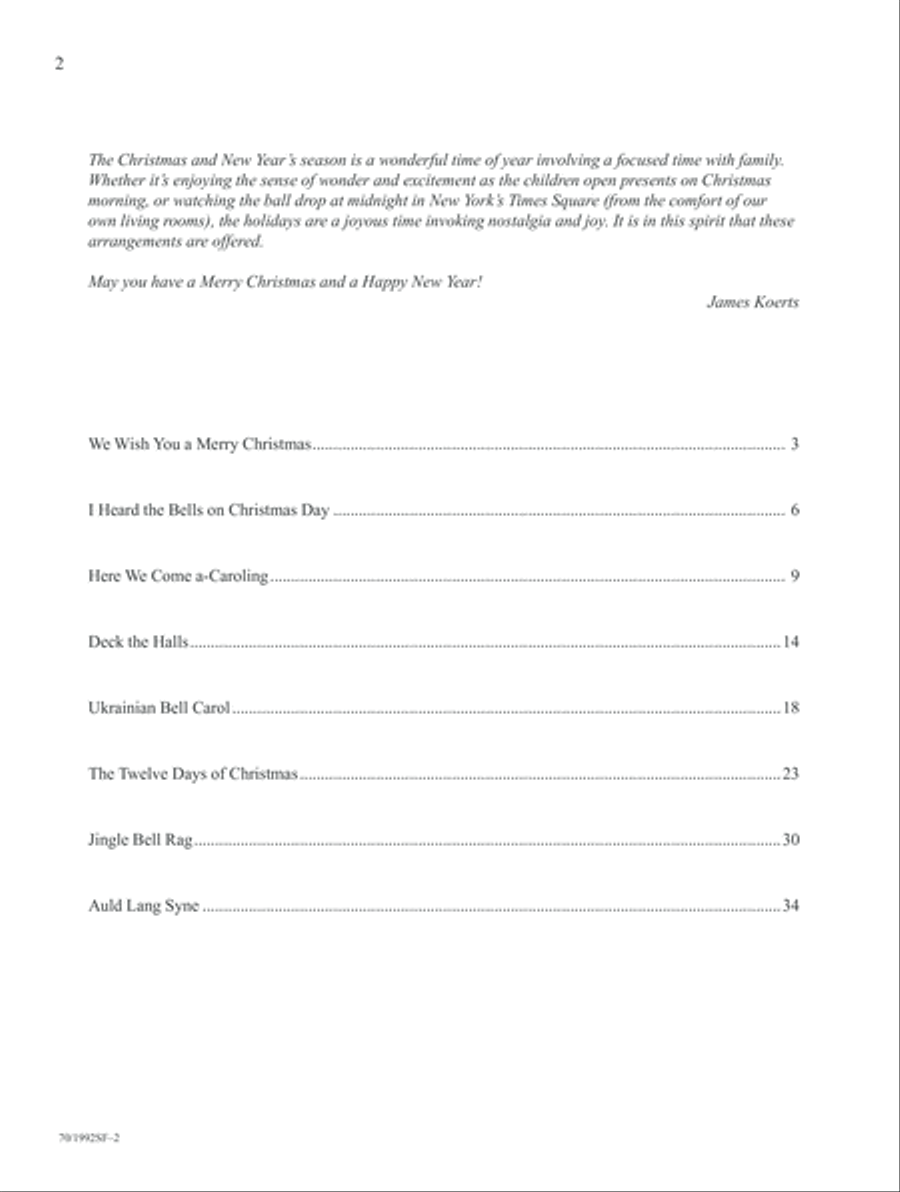 Merry Christmas and a Happy New Year! Piano Solo scores gallery preview page 2