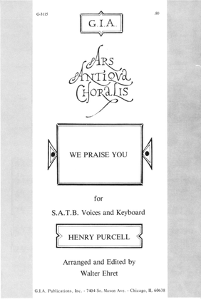 Book cover for We Praise You