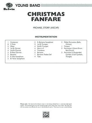Book cover for Christmas Fanfare: Score