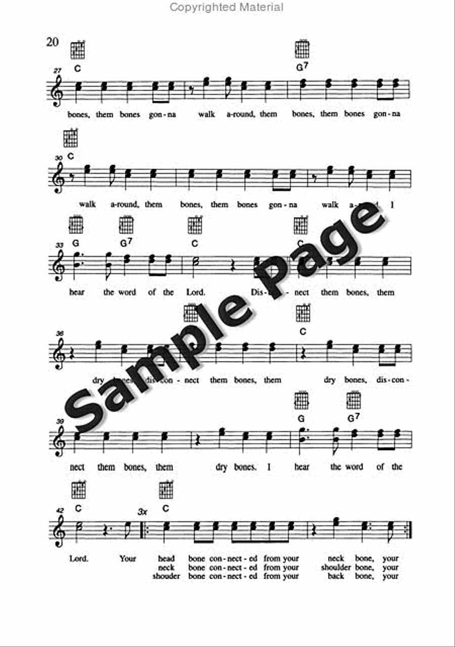 Best of Spirituals & Gospels Acoustic Guitar scores gallery preview page 21