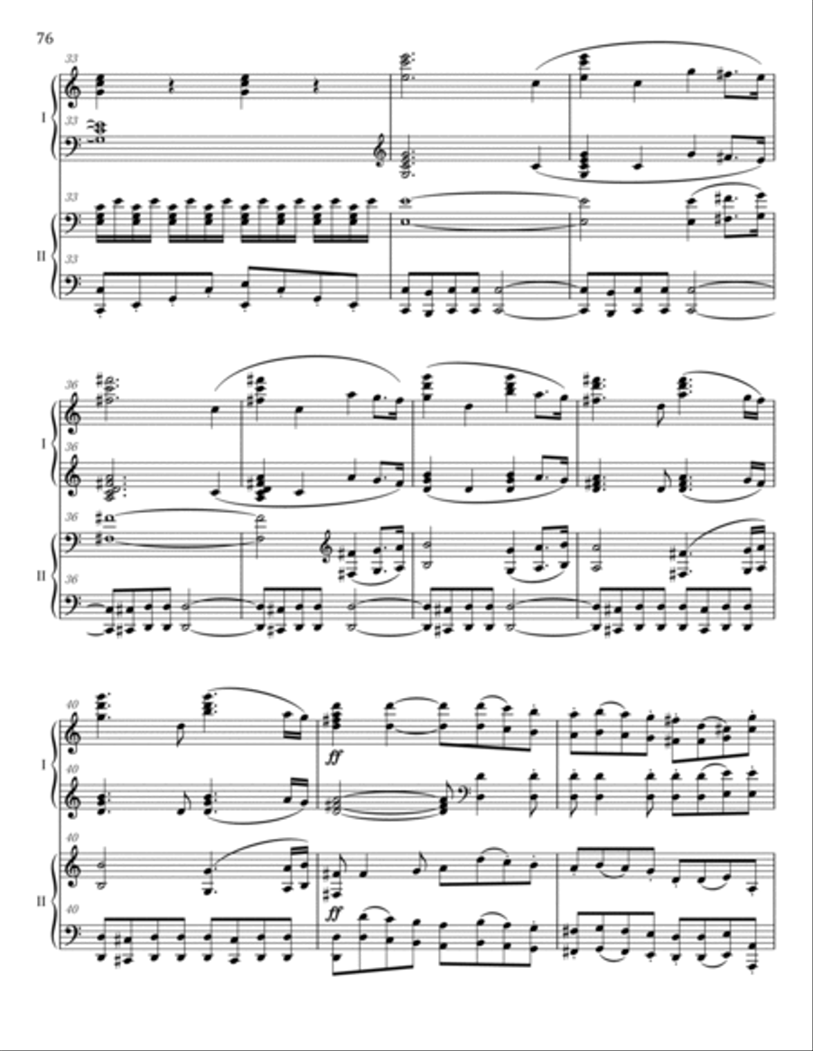 Beethoven - Symphony No.5 in C Minor, Op. 67 IV.Allegro - For 2Piano 4hands - Original 2 Pianos, 4-Hands scores gallery preview page 5