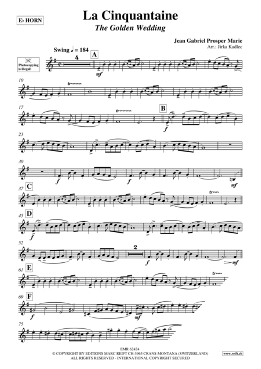 La Cinquantaine Horn scores gallery preview page 3