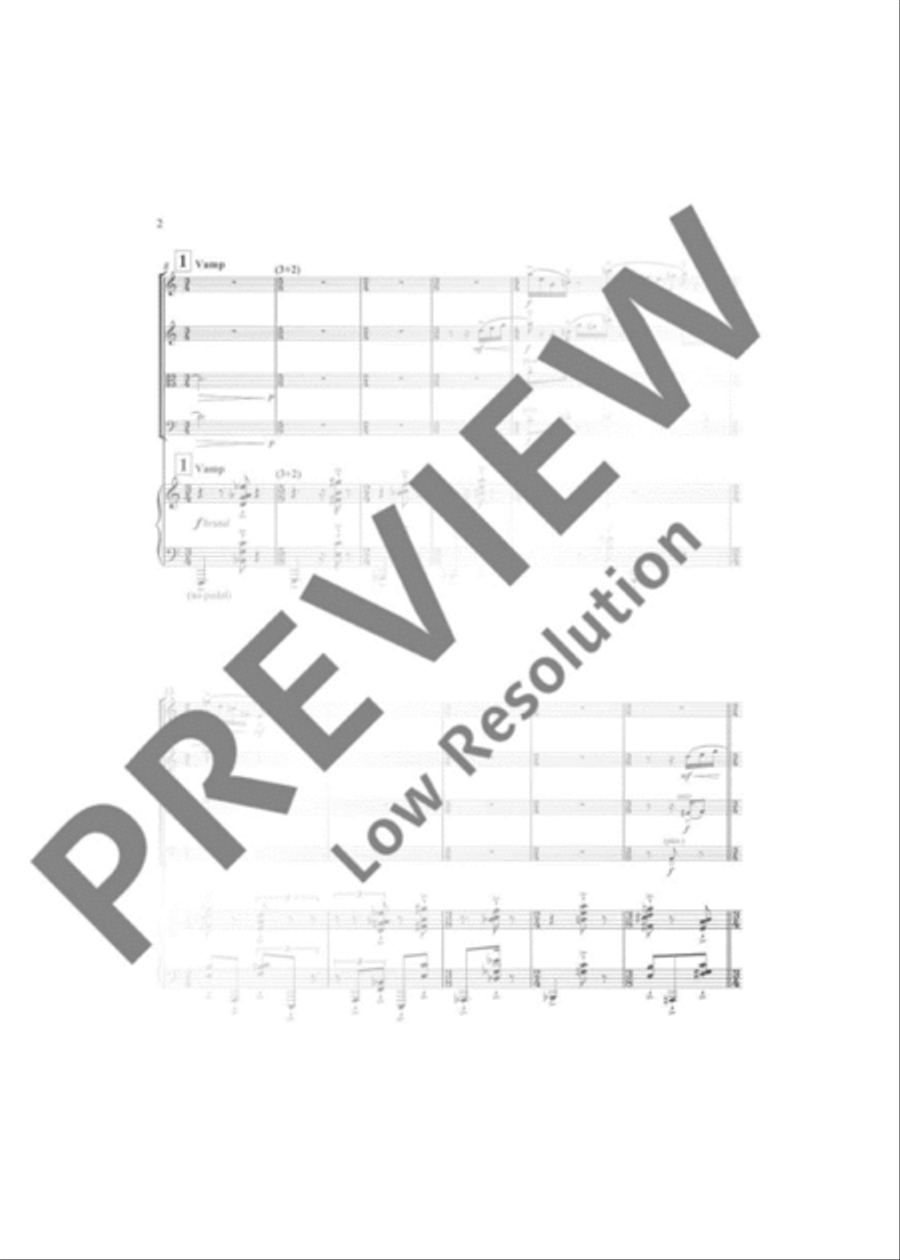 Slide Stride Piano Quintet scores gallery preview page 3