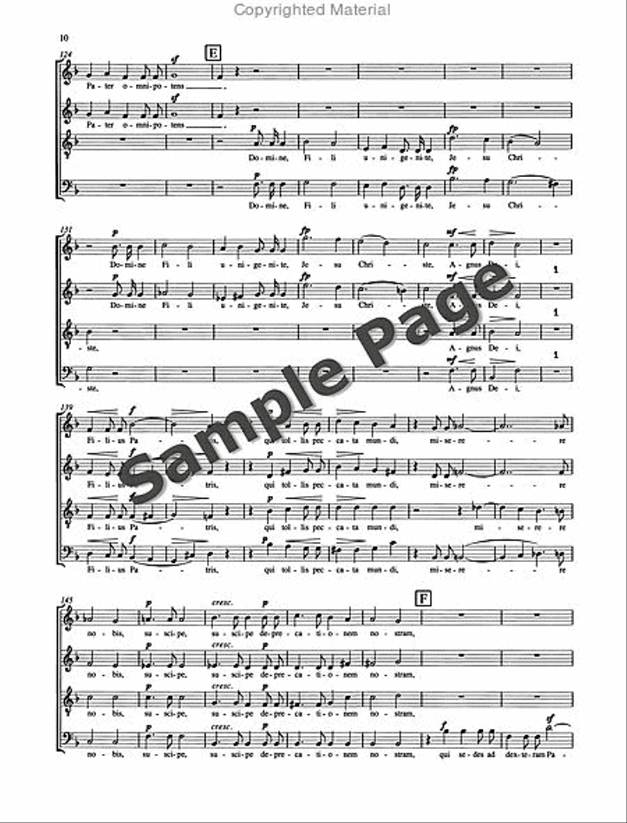 Missa Sacra Op. 147 4-Part scores gallery preview page 11