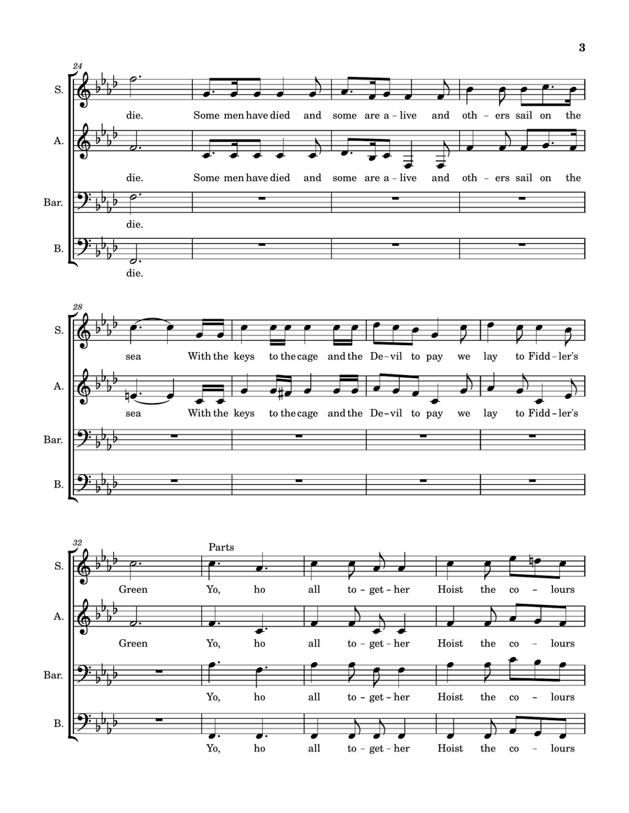 Hoist The Colours 4-Part scores gallery preview page 3