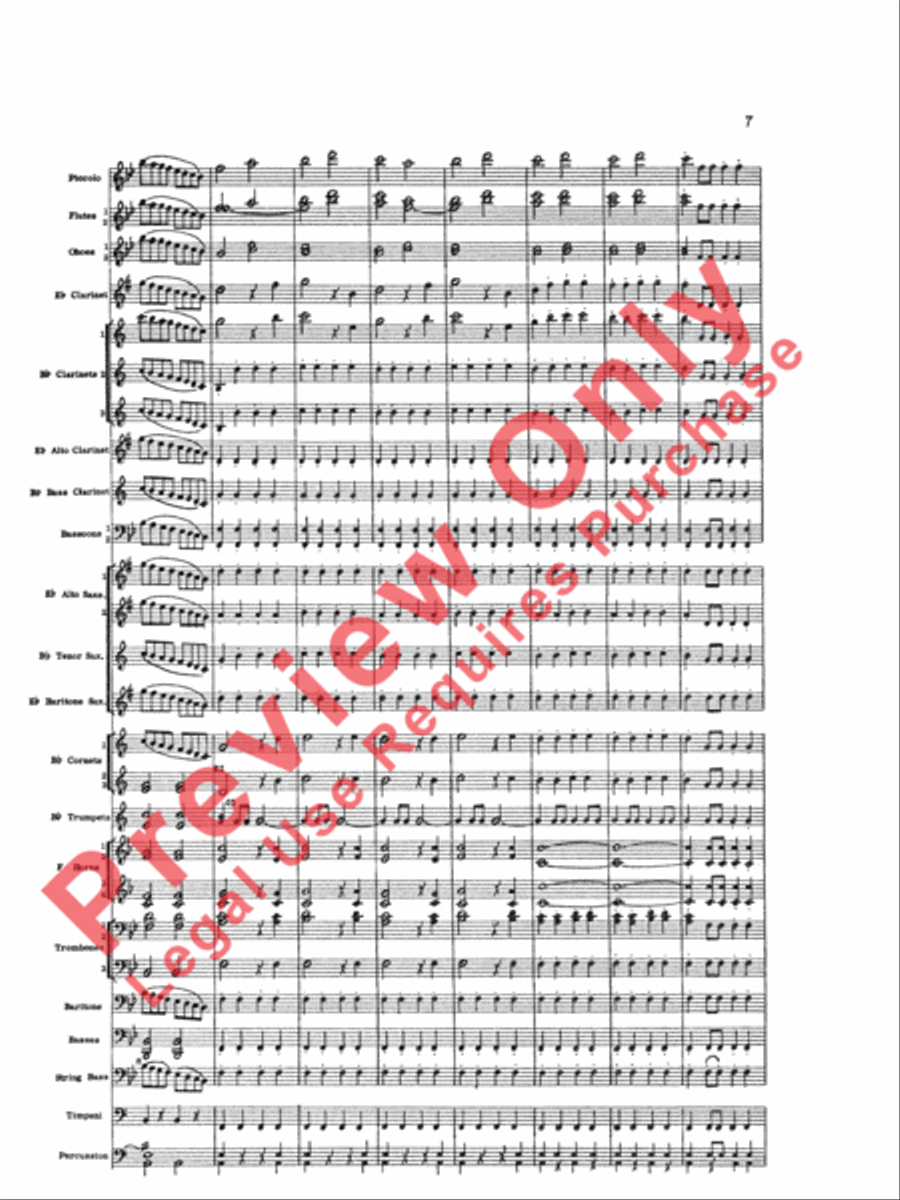 Marriage of Figaro Overture Concert Band scores gallery preview page 10