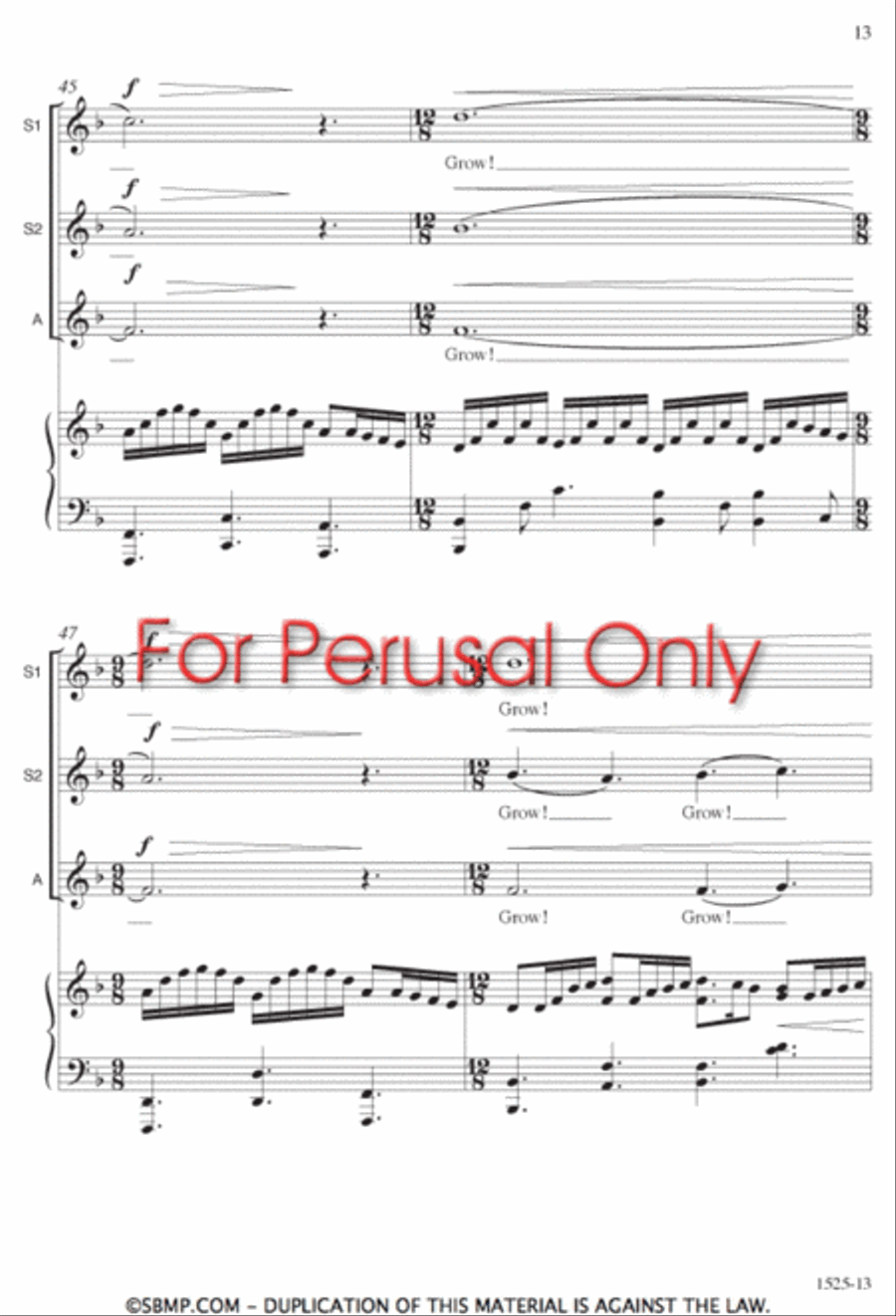 The Four-Leaf Clover - SSA Octavo SSA scores gallery preview page 12