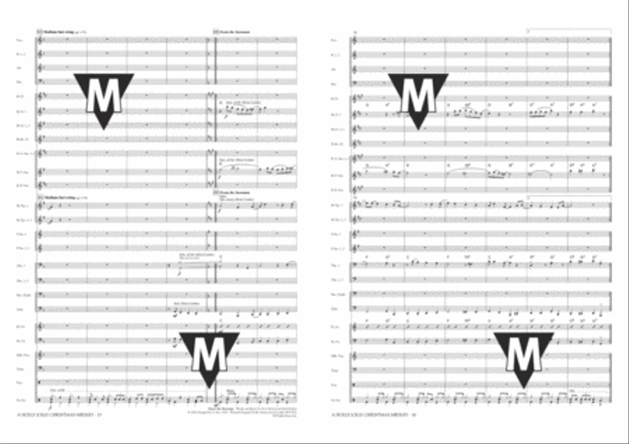 A Holly Jolly Christmas Medley Concert Band scores gallery preview page 9