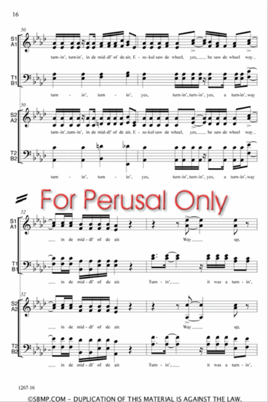 Ezekiel - SATB Double Choir Octavo 4-Part scores gallery preview page 16