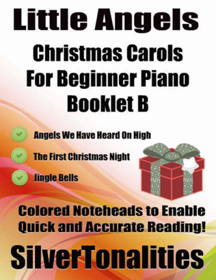 Book cover for Little Angels Christmas Carols for Beginner Piano Booklet B