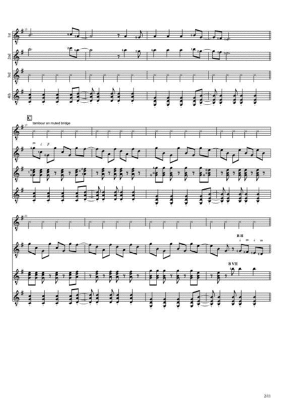 Viva La Vida Guitar scores gallery preview page 2