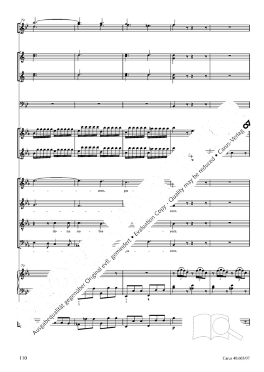 Grosse Orgelsolomesse in Es 4-Part scores gallery preview page 123