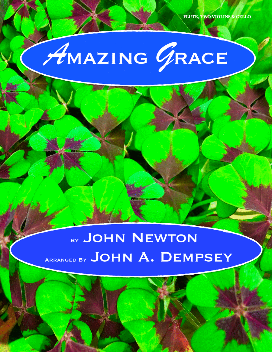 Amazing Grace (Quartet for Flute, Two Violins and Cello) Flute scores gallery preview page 1