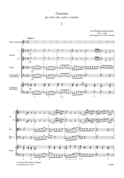 Concerto for oboe in E-flat major